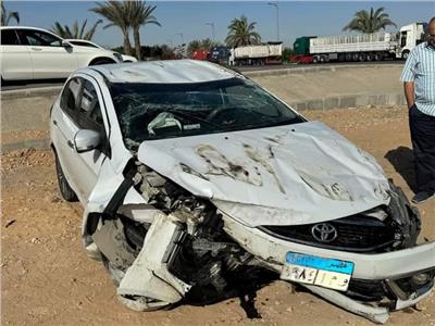 تعرض سيارة وكيل اللجنة الدينية بـ«الشيوخ» لحادث وإصابة سائقه