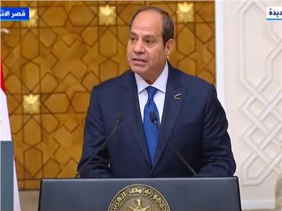 الرئيس السيسى: مصر تحملت مسئوليتها كدولة راعية للسلام في العالم
