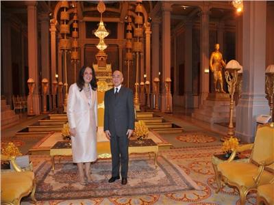 سفيرة مصر بكمبوديا تقدم أوراق اعتمادها للملك نوردوم سيهانوم