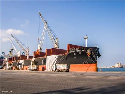 ميناء دمياط يستقبل 12 سفينة محملة بالقمح