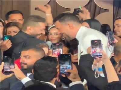 رقص ماجد المصري وتامر حسني في زفاف ريم سامي | فيديو 