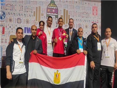 عبدالرحمن حسين ومريم خالد يحرزان 4 ميداليات في بطولة العالم لرفع الأثقال للشباب