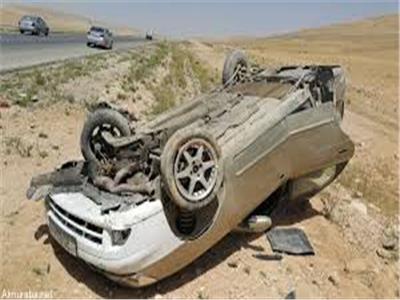 مصرع شخصين في حادث انقلاب سيارة بالطريق الصحراوي الشرقي في المنيا