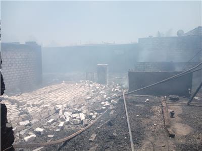 السيطرة على حريق فى 4 محال تجارية بنصر النوبة في أسوان