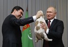 بالصور.. «كلب شيبرد» هدية رئيس تركمانستان لبوتين 