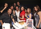صور| إطلالة "حمراء" لشيرين يحيى في حفل عيد ميلادها