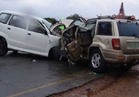 إصابة 6 مجندين  وسائق في حادث تصادم  على الطريق الدولي العريش \القنطرة 