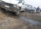 فيديو وصور.. إصابة 9 أشخاص في حادث تصادم 24 سيارة بطريق «شبرا – بنها»