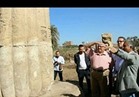 وزير الآثار ورئيس جامعة عين شمس يتفقدان موقع الحفائر بالمطرية