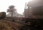 بالصور: تعطل حركة القطارات بقليوب بسبب انفصال جرار قطار منوف  