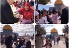 فيديو| الفلسطينيون يحتفلون بالمولد النبوي داخل «الأقصى» بالحلوى والزينة