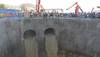  ينابيع الخير تتدفق أسفل قناة السويس الجديدة عبر سحارة «سرابيوم»| صور
