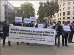 الجالية المصرية بفرنسا تنظم وقفة احتجاجية ضد قطر أمام اليونسكو 