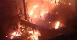 فيديو.. حريق هائل بمحيط فندق شيراتون القاهرة