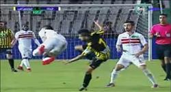 طرد "محمد فاروق" لاعب المقاولون أمام الزمالك