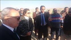 وزيرة التخطيط تتفقد مشروع الصرف الصحي بمدينة قفط
