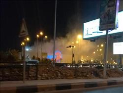 بالصور| السيطرة على حريق بـ«هايبر وان» في الشيخ زايد