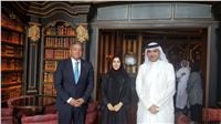 وزير الرياضة يلتقي وزير الشباب البحريني وزيرة شباب الإمارات
