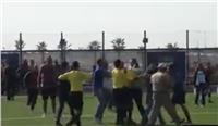 فيديو| الاعتداء على الحكم في مباراة كرة نسائية 