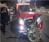 إصابة أمين شرطة في حادث سير أمام قاعة خطوبة شقيق محمد صلاح 