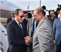 شاهد الصور الأولى لمراسم استقبال الرئيس السيسي بالسودان