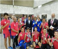 وزير الرياضة يستقبل الفوج الثاني من أبطال مصر بدورة الألعاب الإفريقية بالجزائر