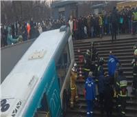 إصابة 16شخصا في حادث انقلاب حافلة بموسكو 
