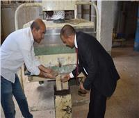رئيس مركز أبوقرقاص يتابع سير العمل بمطاحن مصر الوسطى