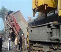 سقوط ٣ عربات من قطار بضاعة بورش فرز القاهرة