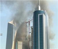 فيديو| حريق ضخم ببنك الكويت الوطني..ولا إصابات