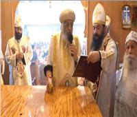  البابا تواضروس يدشن كنيسة الأنبا موسى والأنبا أبرآم بنيوچيرسي