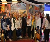 طلاب التربية النوعية بجامعة عين شمس يشاركون في احتفالات أكتوبر