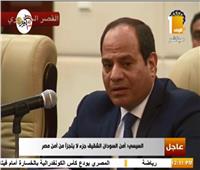 السيسي: اتفاقيات اليوم بين مصر والخرطوم تشكل أرضية صلبة للبلدين