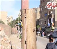 فيديو وصور|«الأسلاك المكشوفة».. قنابل موقوتة تهدد حياة المواطنين