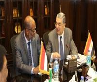 وزير الكهرباء يبحث مع نظيره السوداني سبل دفع التعاون بين البلدين