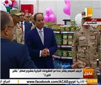 فيديو| الرئيس السيسي يتفقد أحد مشاريع غيط العنب بالإسكندرية