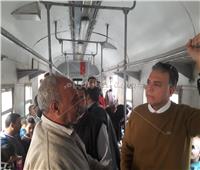 صور| وزير النقل لركاب قطارات شبين القناطر: التذكرة بـ«جنيه»