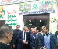 صور| وزير التموين يفتتح سوق السمك ببورسعيد