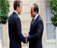 الرئيس الفرنسي يصل القاهرة للقاء السيسي 