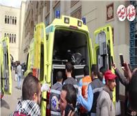 فيديو | سيارات الإسعاف تنقل جثامين ضحايا حريق محطة مصر