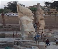 ننشر صور تمثال «رمسيس الثاني» قبل إزاحة الستار عنه بعد ترميمه