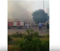 فيديو.. المشاهد الأولى لحريق حديقة بشارع الهرم