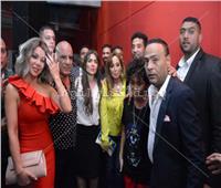 صور| عمرو سعد ولطفي وسوزان نجم الدين يحتفلون بعرض «حملة فرعون»