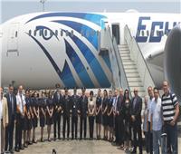 صور| طائرة الأحلام الثالثة تصل مطار القاهرة وتنضم لأسطول مصر للطيران
