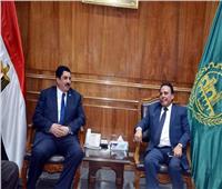 «محافظ القليوبية» يستقبل رئيس الاتحاد العام لعمال مصر