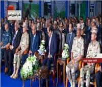 الرئيس السيسي يفتتح 1300 صوبة زراعية بقاعدة محمد نجيب