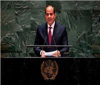 السيسي: مصر من طليعة الدول التي تساهم في تنفيذ إستراتيجية الأمم المتحدة 2030