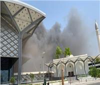  ننشر الصور الأولى لحريق محطة السليمانية بقطار الحرمين في جدة
