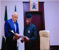 عبد العال يلتقي نائب رئيس الجمهورية النيجيري