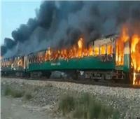 ارتفاع عدد ضحايا حريق قطار البنجاب الباكستاني إلى 73 شخصا